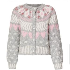 LoveShackFancy Jamie alpaca blend cardigan